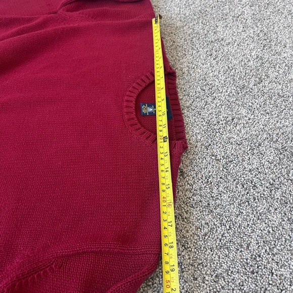 Charter Club Women’s 100% Cotton Full Sleeve Round Neck Ribbed Maroon Sweater M - Picture 4 of 9